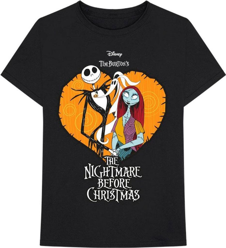 Nightmare Before Christmas - T-Shirt für Herren/Damen Uni RO2810 (L) (Schwarz)