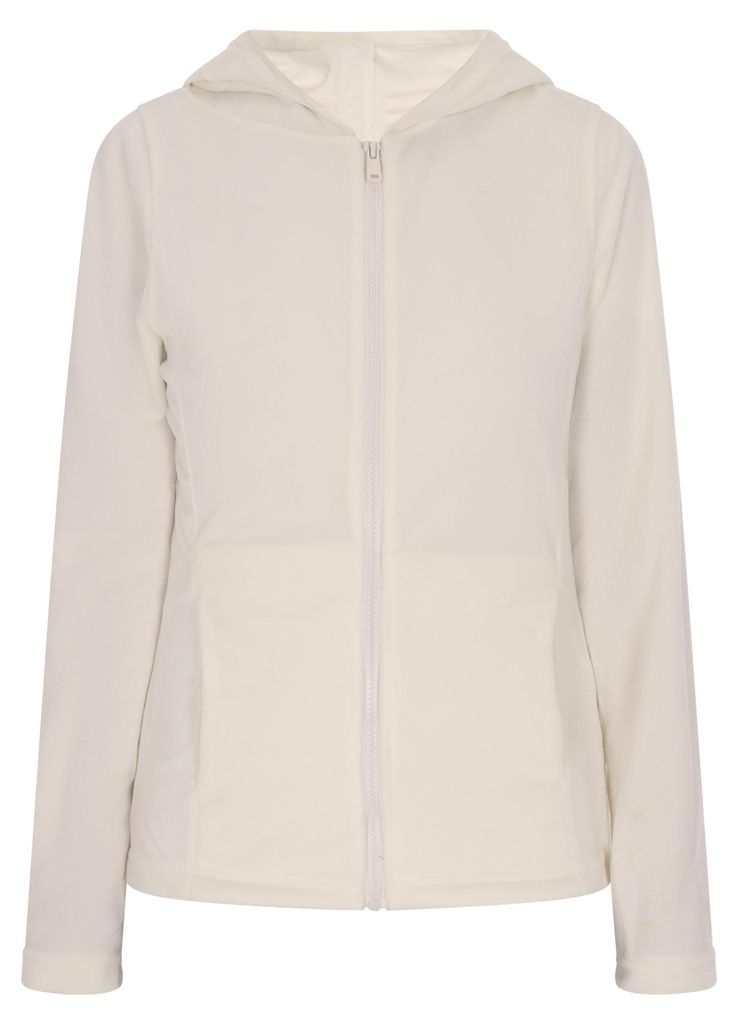 Leella damen fleecejacke - weiss, XXL