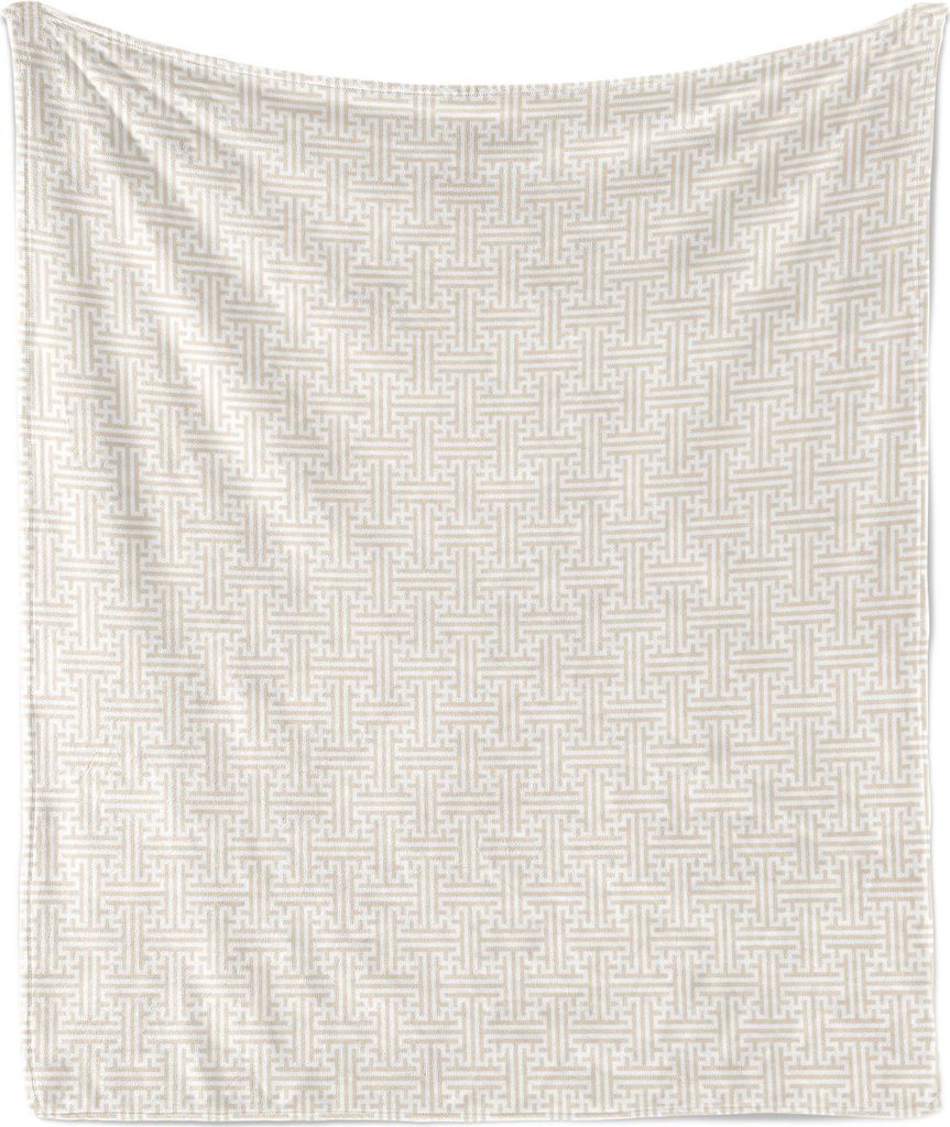 ABAKUHAUS neutrale Farbe Weich Flanell Fleece Decke, Vintage japanischer Key, Gemütlicher Plüsch für den Innen- und Außenbereich, 125 x 175 cm,...