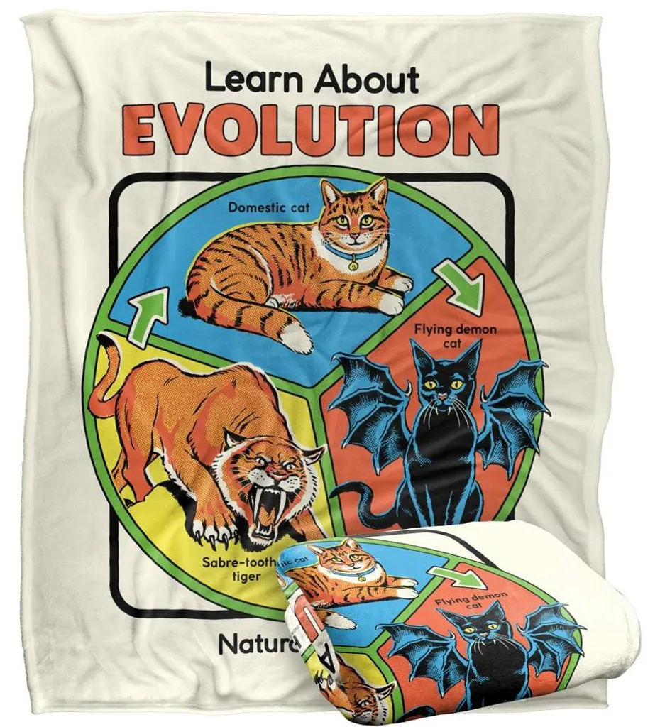 Couverture Steven Rhodes Learn About Evolution TV34436 Blanche 147x91cm - 2
