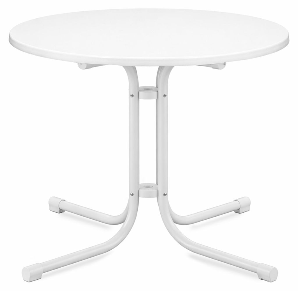 Beautissu Bistrotisch Bistroni WP Ø70xH70cm Weiß Produktbild 