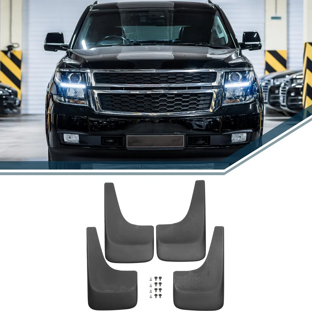 Kit protège-boue complet pour SUV Chevrolet Tahoe de 2001 à 2014 noir