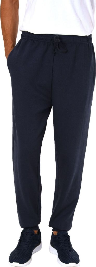 Herren Jogging Trainingshose Hose mit Bündchen;marine,M
