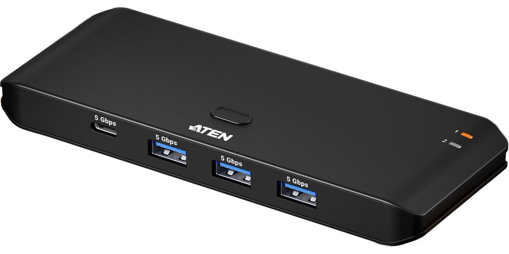 ATEN US4324 2x4-Port USB Sharing Switch, USB 3.2 Gen 1 Peripheral Sharing Switch