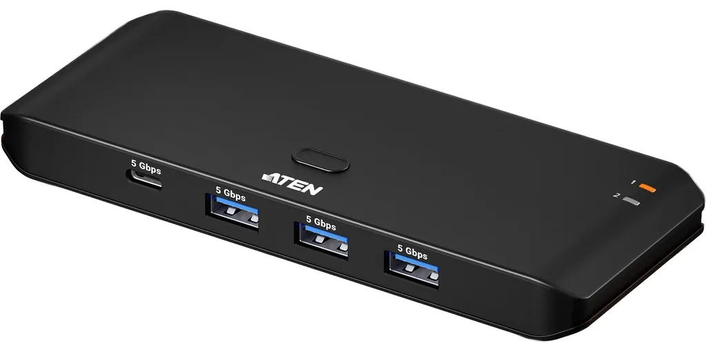 Commutateur de Partage USB 3.2 ATEN US4324 avec Transfert 5 Gbps 4P
