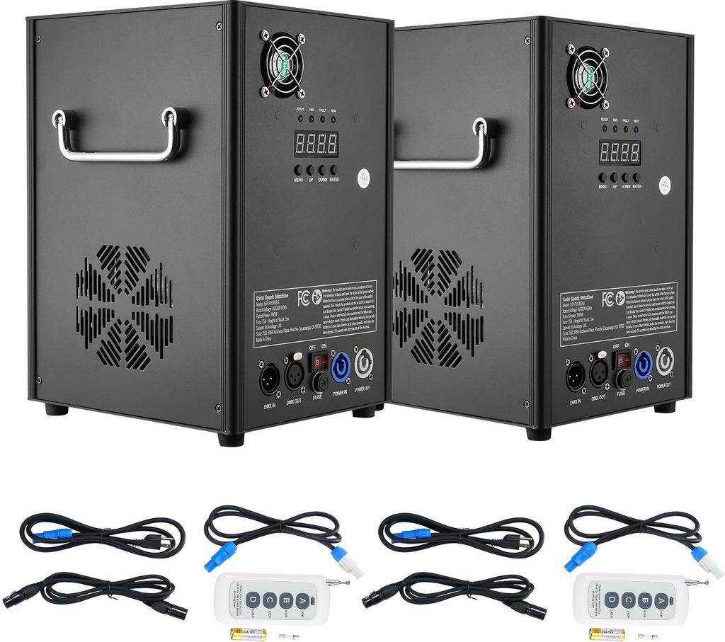 SucceBuy Cold Spark Feuerwerksmaschine x2 700W 2 - 5M für Bühne DJ Hochzeit Event Party
