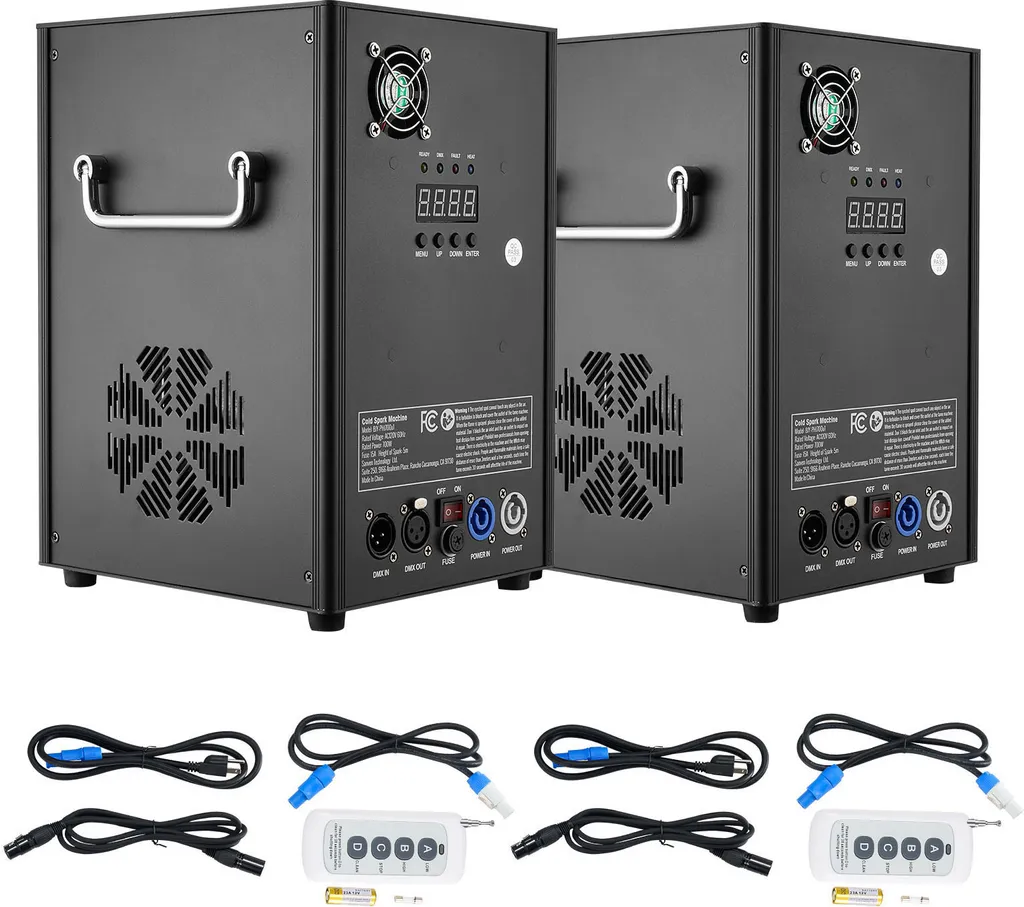 Machine à Étincelles Froides VEVOR 700W x2 Jet 5m pour DJ et Mariage