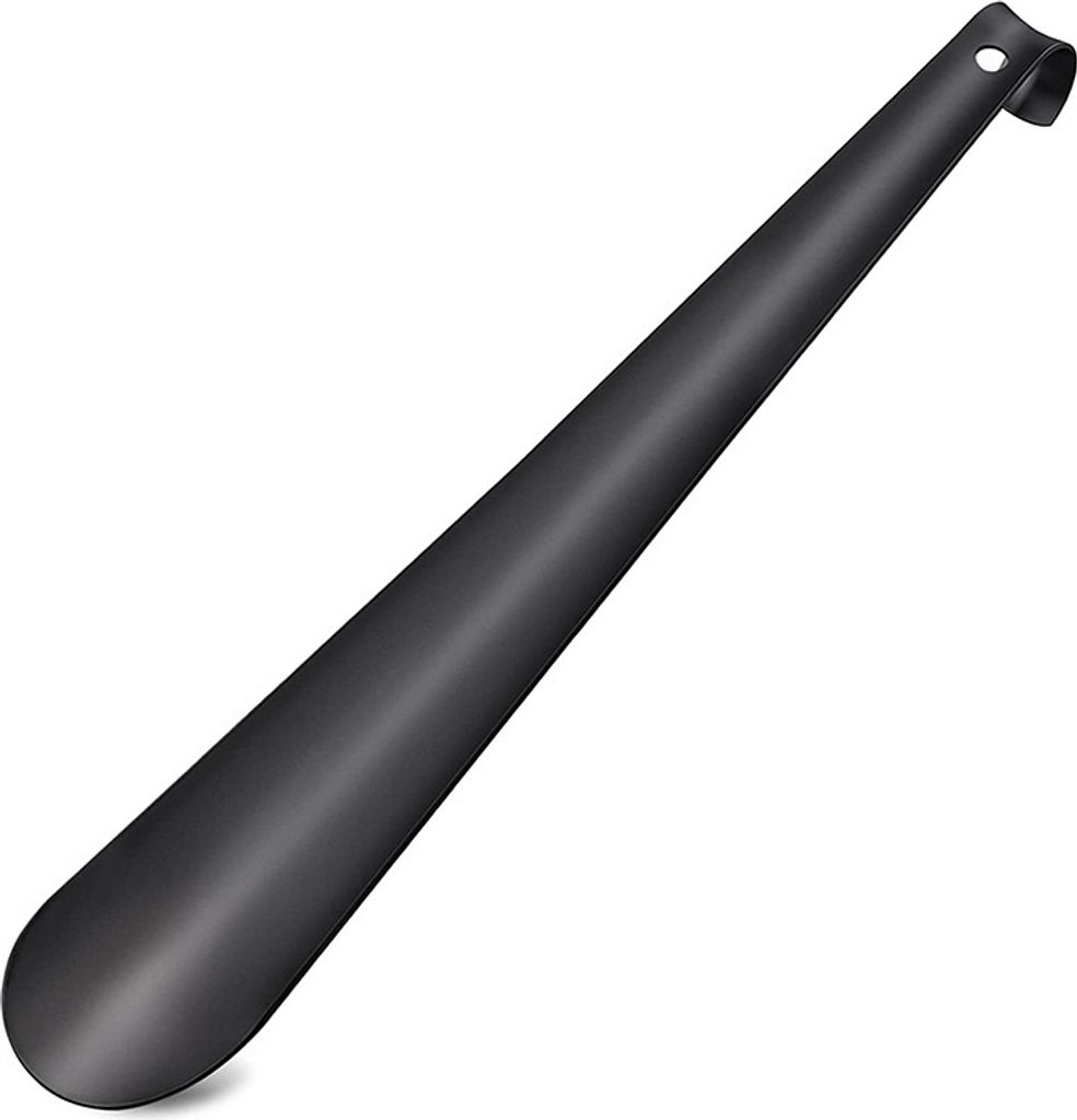 Verk 01833: Metallische Schuhanziehhilfe, 58 cm, schwarz Produktbild 