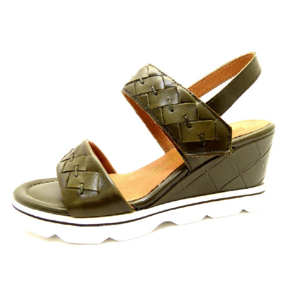 Marco Tozzi by GMK Damen Wedge/Plat Sand Art: 2-2-88301-28 in khaki (grün) - Größe:41