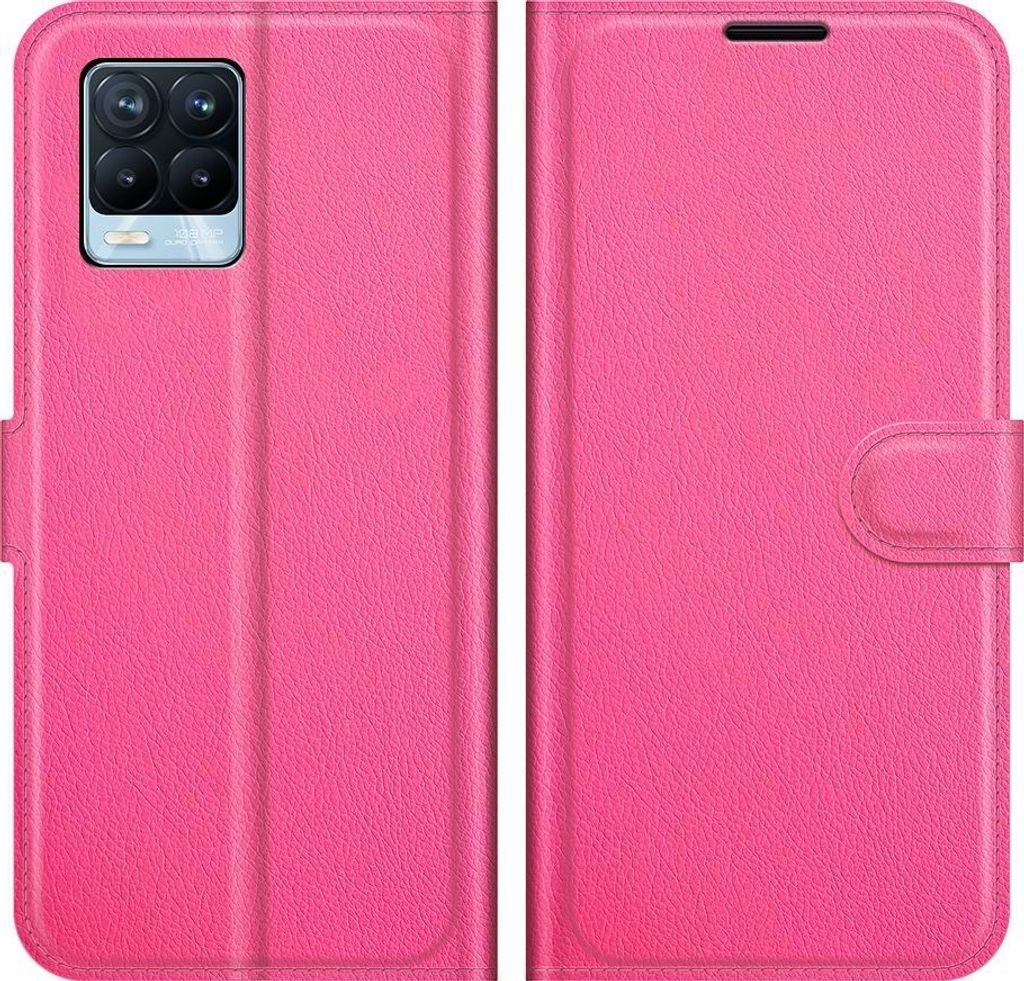 Mobigear Classic Realme 8 Pro Hülle Klapphülle Geldbörse - Magenta