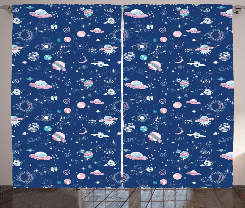 Rideau occultant partiel galaxie 280x225 cm pour masquer les vis-à-vis