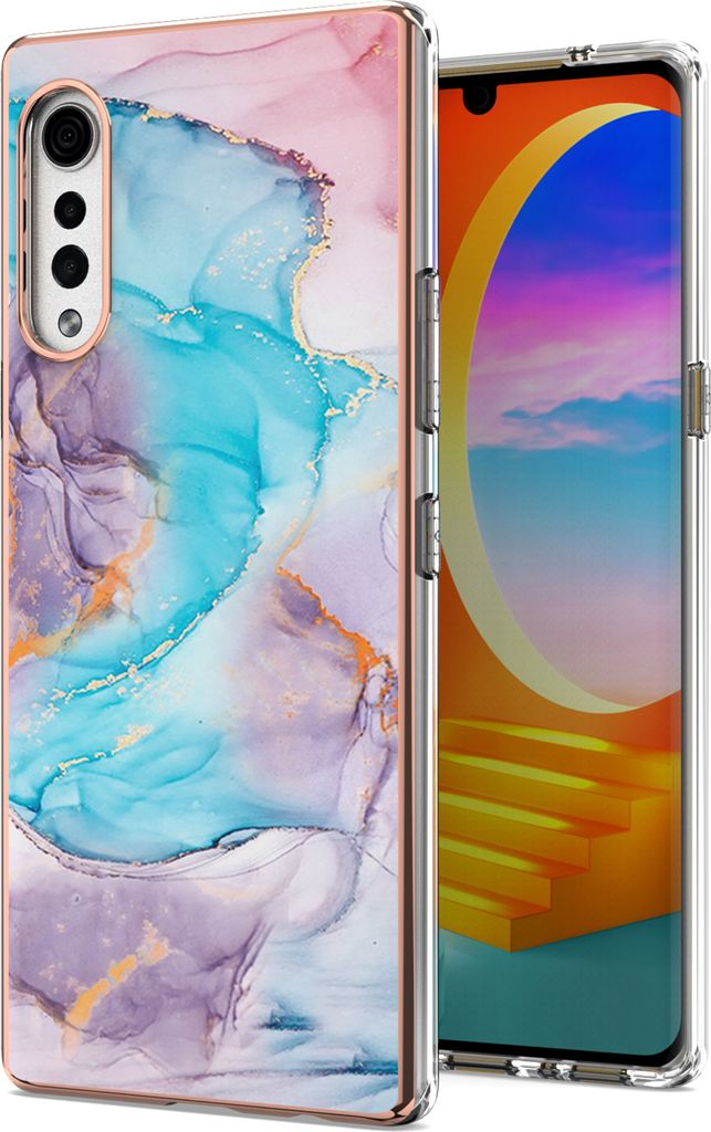 LG Velvet 5G Hülle, Muster Handyhülle Weich TPU Bumper Produktbild 