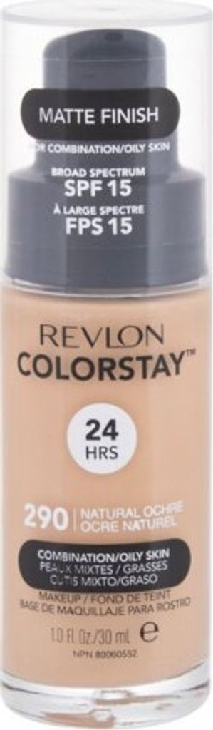 Revlon Colorstay Liquid Foundation Makeup for Combination/Oily Skin SPF 15 Medium-Full Coverage with Matte Finish 30ml 175 Natural Ochre