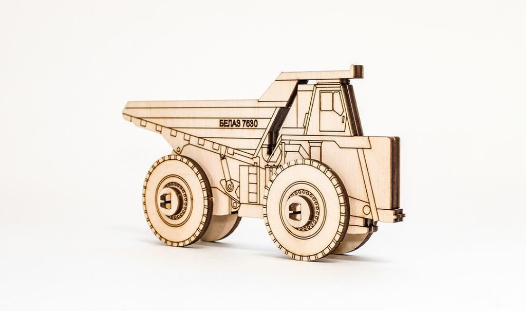 3D-Holzpuzzle Belaz 2D Eco Wood Art