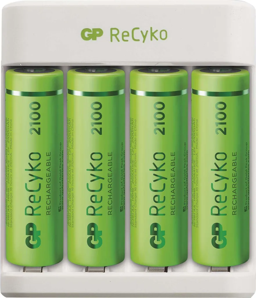 Fini les piles vides avec le chargeur USB GP E111 et ses 8 piles incluses