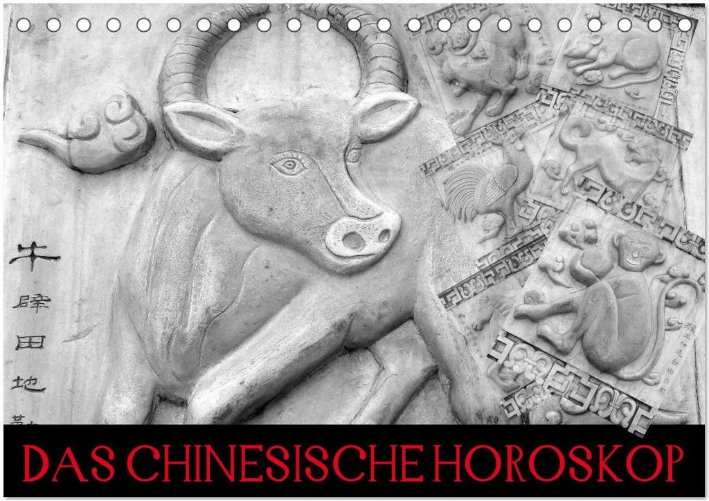 Das Chinesische Horoskop / Geburtstagskalender (Tischkalender 2026 DIN A5 quer), CALVENDO Monatskalender
