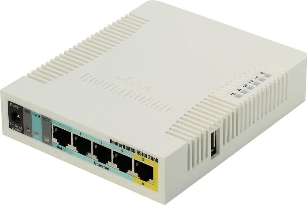 MikroTik RouterBOARD RB951Ui-2HnD 128 MB RAM/600 MHz/5x Image du produit 