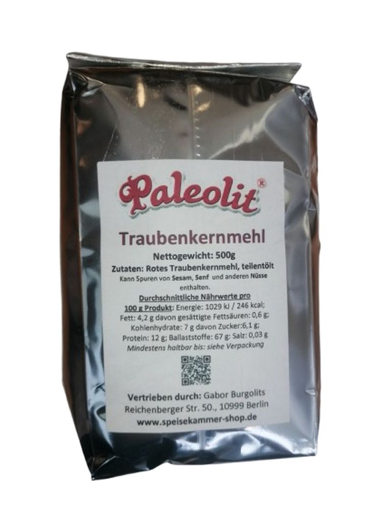 Paleolit Traubenkernmehl OPC Rohkostqualität 100 % Produktbild 