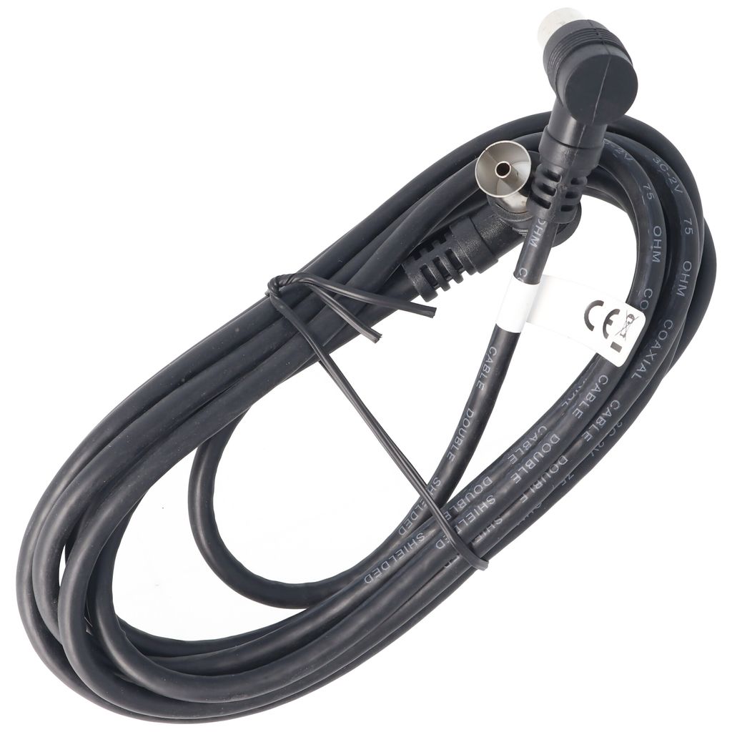 goobay Antennenkabel Koax Stecker/Kupplung 2 x gewinkelt Obrázek produktu 