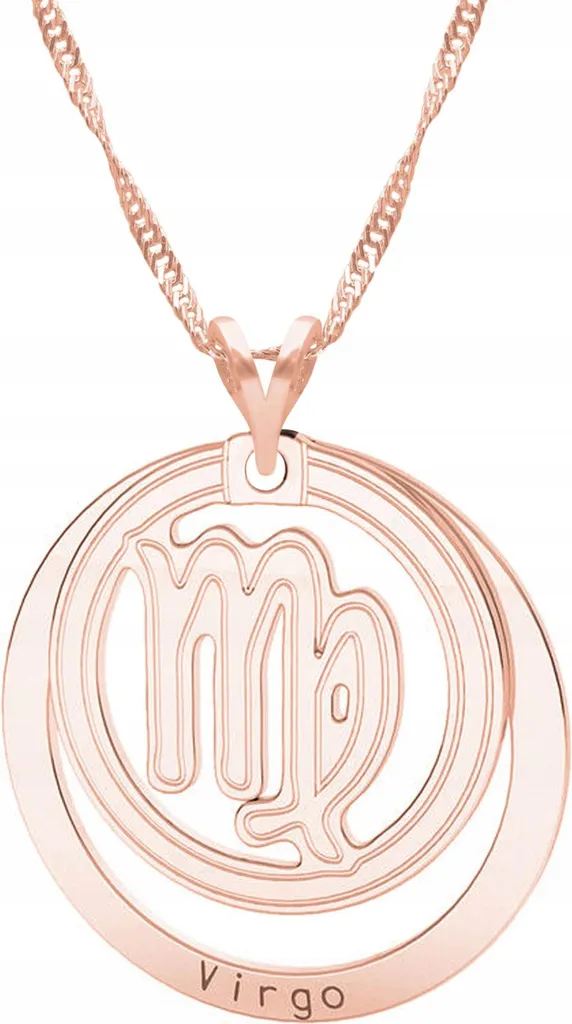 Collana placcata oro con il segno zodiacale Virgo, argento 925