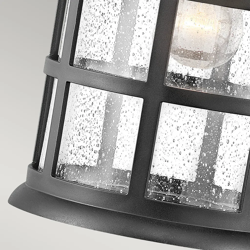 Applique d'extérieur E27 60W Freeport Hinkley Noir texturé élégante
