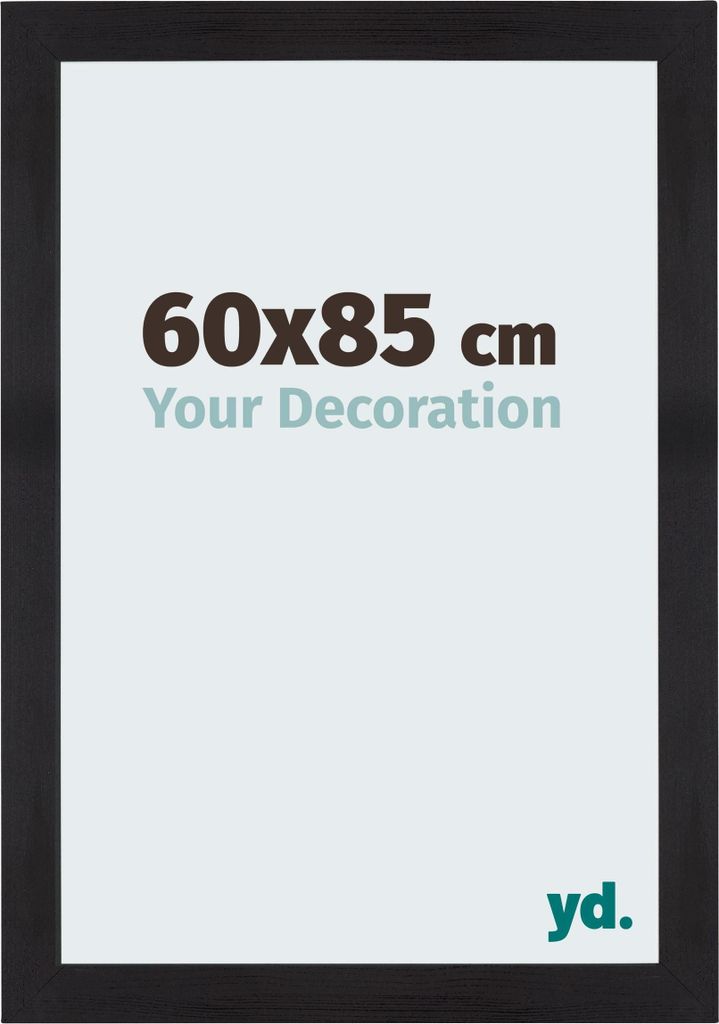 Puzzlerahmen 60x85 cm - Schwarz Gemasert - MDF - Mura