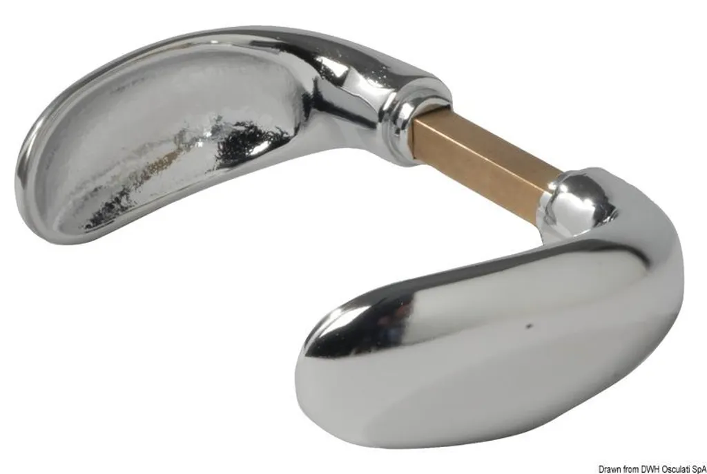 Poignée de porte pour rénovation intérieure Classic Spoon chromé 82 mm