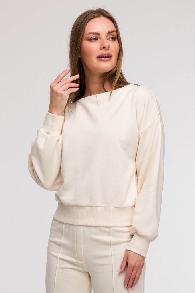 BeWear Damen-Sweatshirt ohne Verschluss Eli B293 vanille L