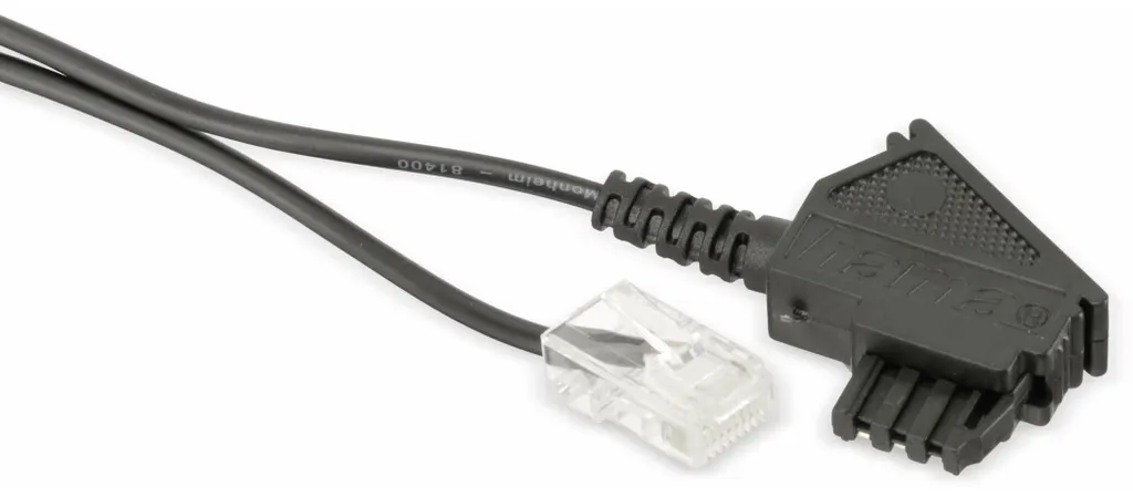 Câble téléphonique TAE-F vers RJ45 S/CONN 0,5m - Modèle 70002-0.5 noir