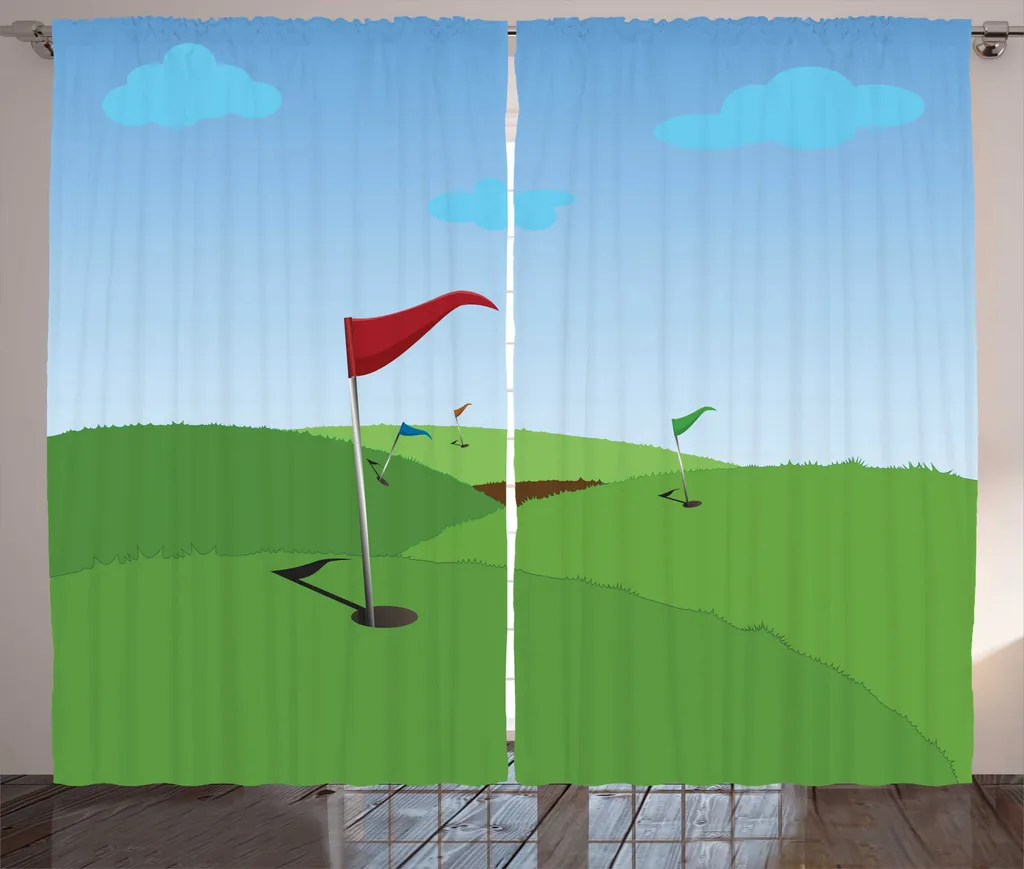 Tenda Rustica Golf ABAKUHAUS 280x225 - Tessuto Satinato per Soggiorno