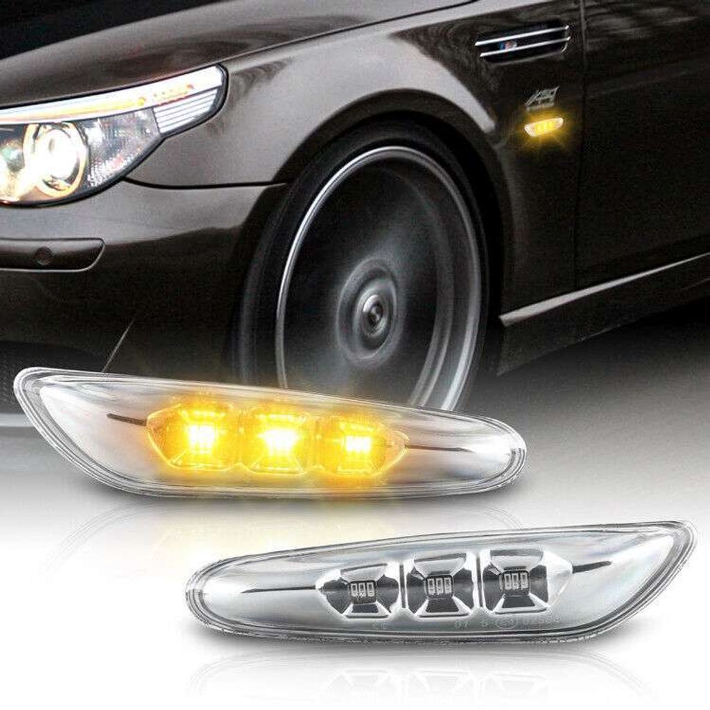 Led Seitenblinker passend für BMW 3er | E36, E46, E90, E91, E92, E93 | CHROM