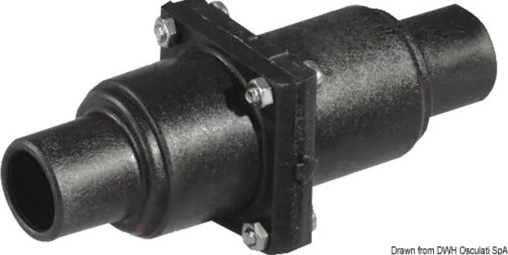 Clapet anti-retour 25/38 mm en polypropylène Osculati à membrane flexible
