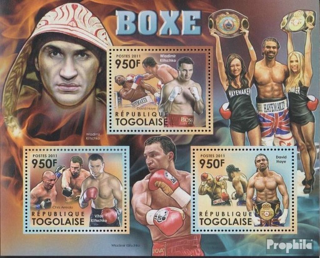 Briefmarken Togo 2012 Mi 4369-4371 Kleinbogen (kompl.Ausg.) postfrisch Boxen