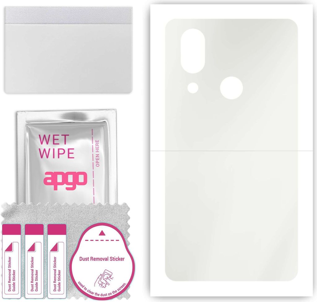 apgo Rückseite Schutzfolie, Matt, kompatibel mit Sharp Aquos D10, Hinten Hydrogel-Displayschutzfolie mit Positionierhilfe, kratzfest, einfache Mon...
