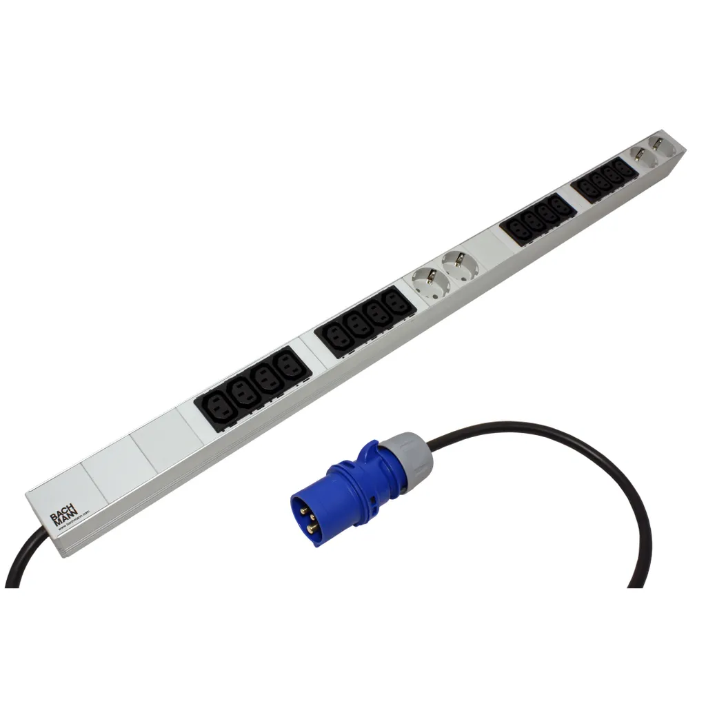 Multiprise Rackable 19 Pouces Bachmann IT PDU 20 Sorties IEC et Schuko