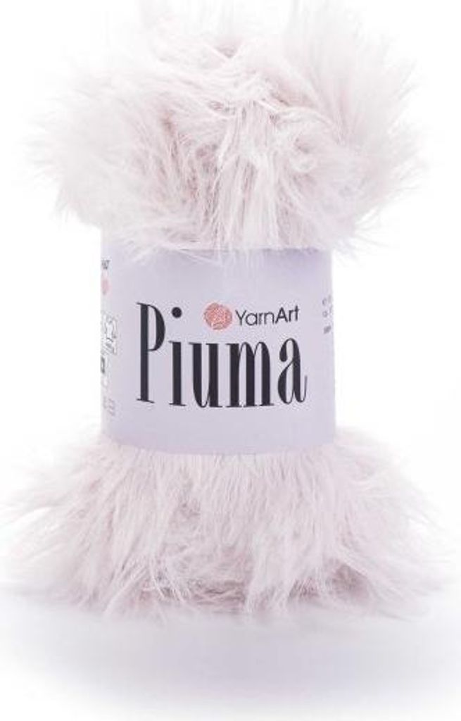 YarnArt Piuma Garn 50g/100m - Flauschiges Rosa 100% Produktbild 