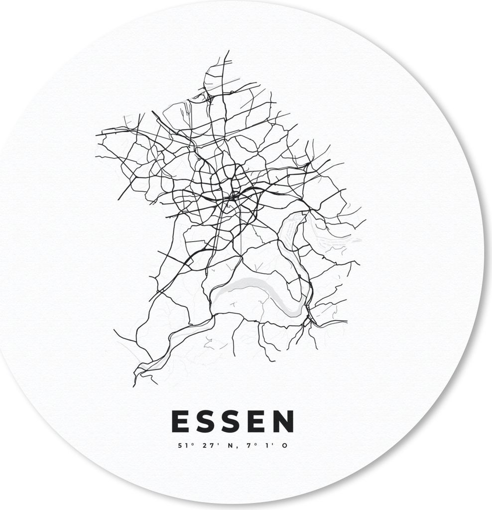 MuchoWow® Mauspad Mousepad Stadtplan - Deutschland - Produktbild 