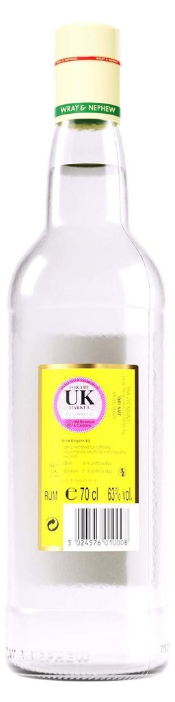Wray & Nephew Overproof Rum 63% Vol. 0,7l Image du produit 