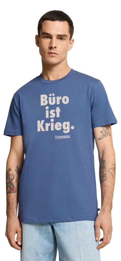 Spreadshirt Stromberg Spruch Büro Ist Krieg Männer Premium T-Shirt, 3XL, Taubenblau