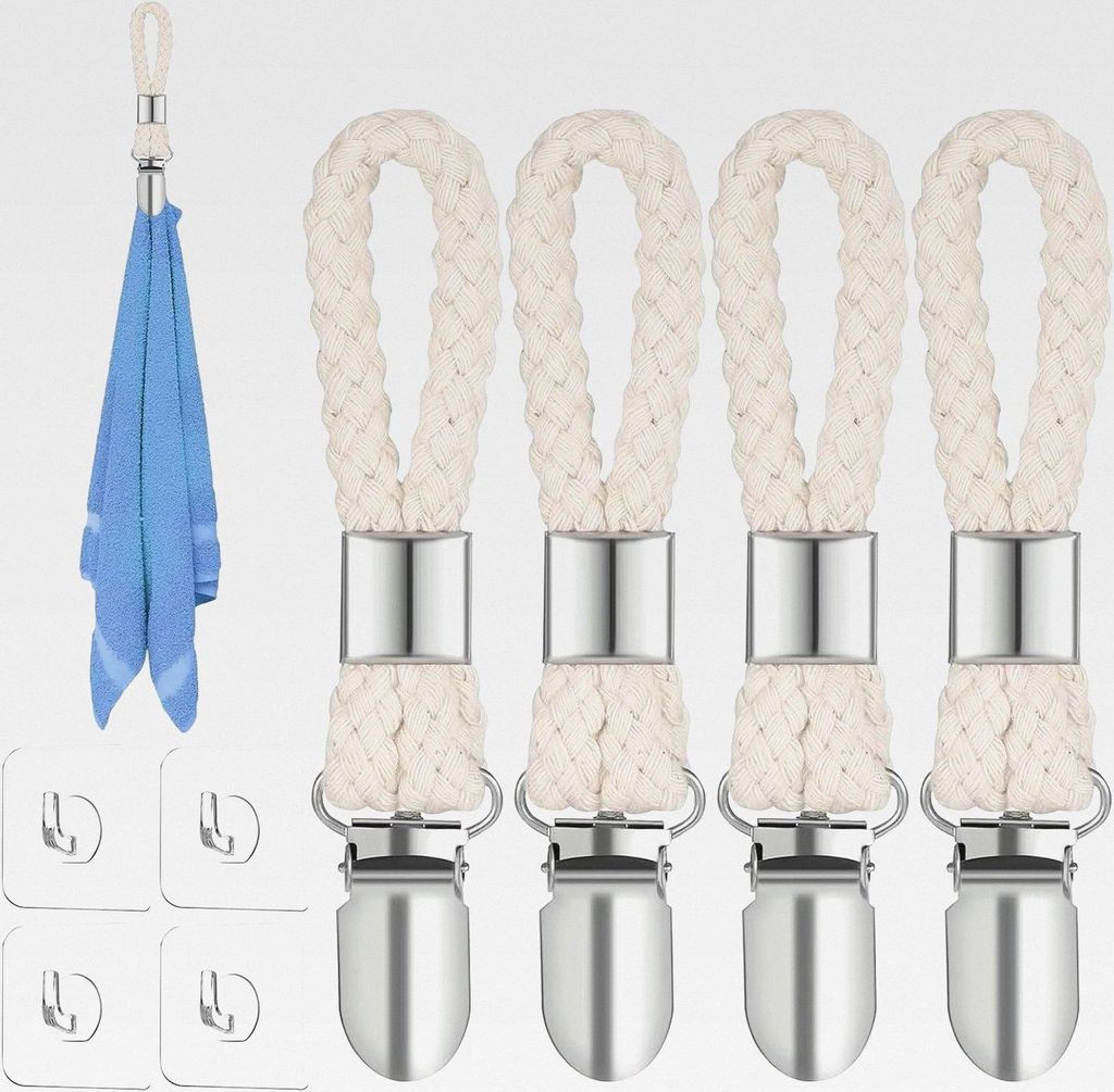 4 Stücke Aufhänger für Handtücher Handtuch Clips Towel Clips Handtuchclip Aufhänger mit Schlaufen Eignen Sich Zum Von Häusern Schränken Und ...