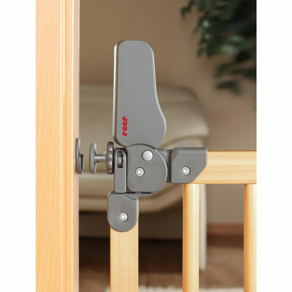 Barrière de sécurité à visser ou serrer Reer Basic, bois naturel - 4