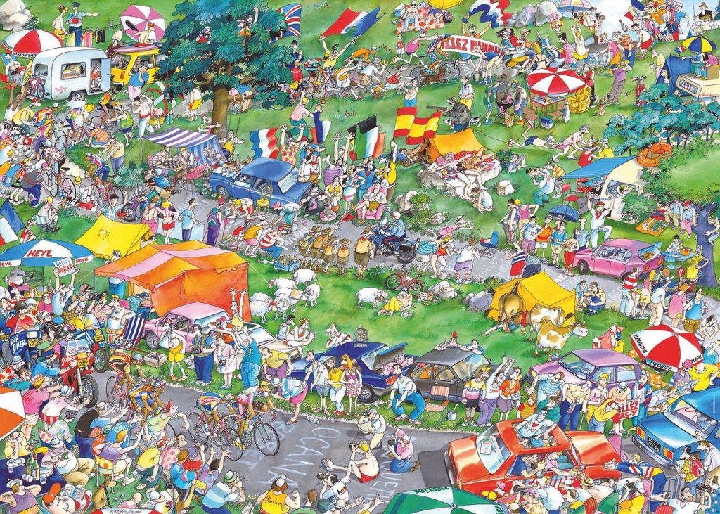 Heye Puzzle Cycle Race, 1000 Teile, 1000 Stück(e), Kunst Produktbild 