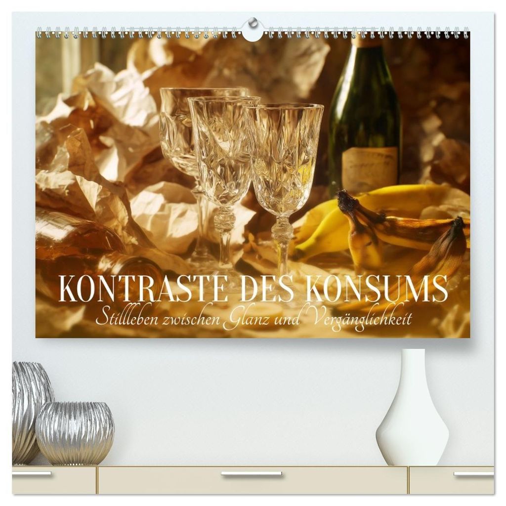 Kontraste des Konsums. Stillleben zwischen Glanz und Vergänglichkeit (hochwertiger Premium Wandkalender 2027 DIN A2 quer), Kunstdruck in Hochglanz