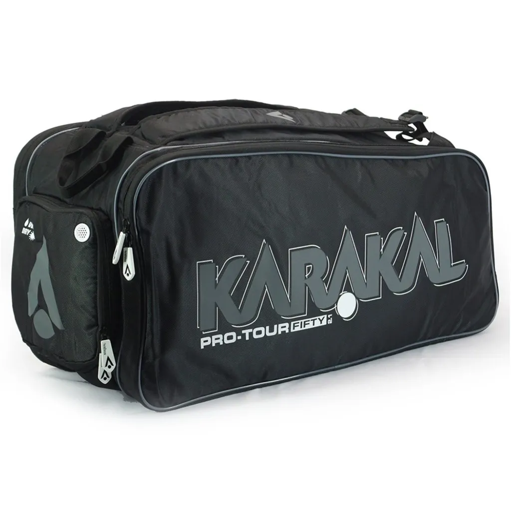 Sac à raquette blanc Karakal Pro Tour Fifty 2.1 grand format