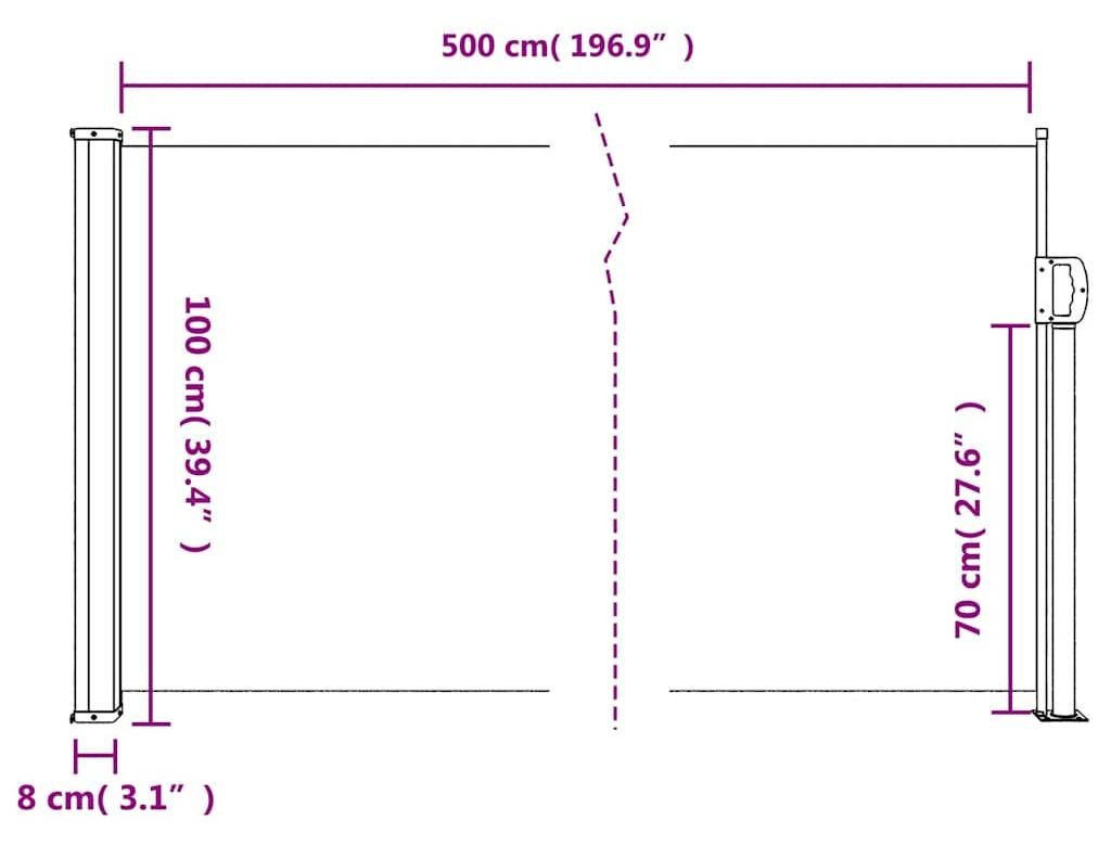 VidaXL 4004395, Ciemny Zielony, 1000 mm Zdjęcie produktu 