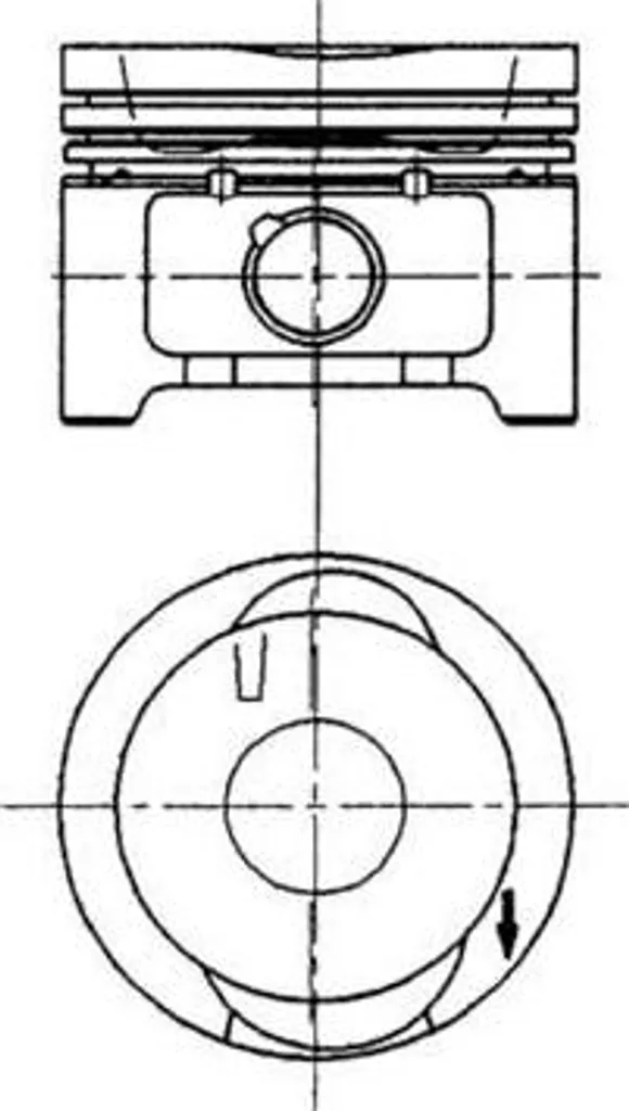 Piston KOLBENSCHMIDT 92228600 pour Golf III et Ibiza OE 030107065AJ