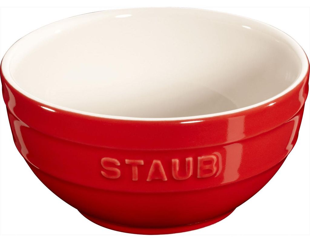 Staub Ceramic Rührschüssel Geschenkkarton 12,2 x 6,4 x 12,2 cm, Ø 11,3 cm rund Kirschrot