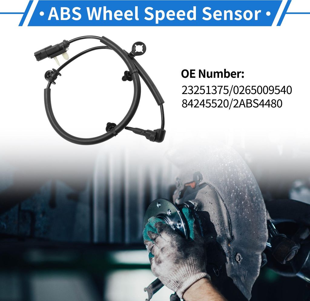 ABS Raddrehzahlsensor hinten links rechts ABS Sensor Antiblockiersystem Sensor Nr. 23251375/0265009540/84245520/2ABS4480 für Chevrolet Equinox 18-20