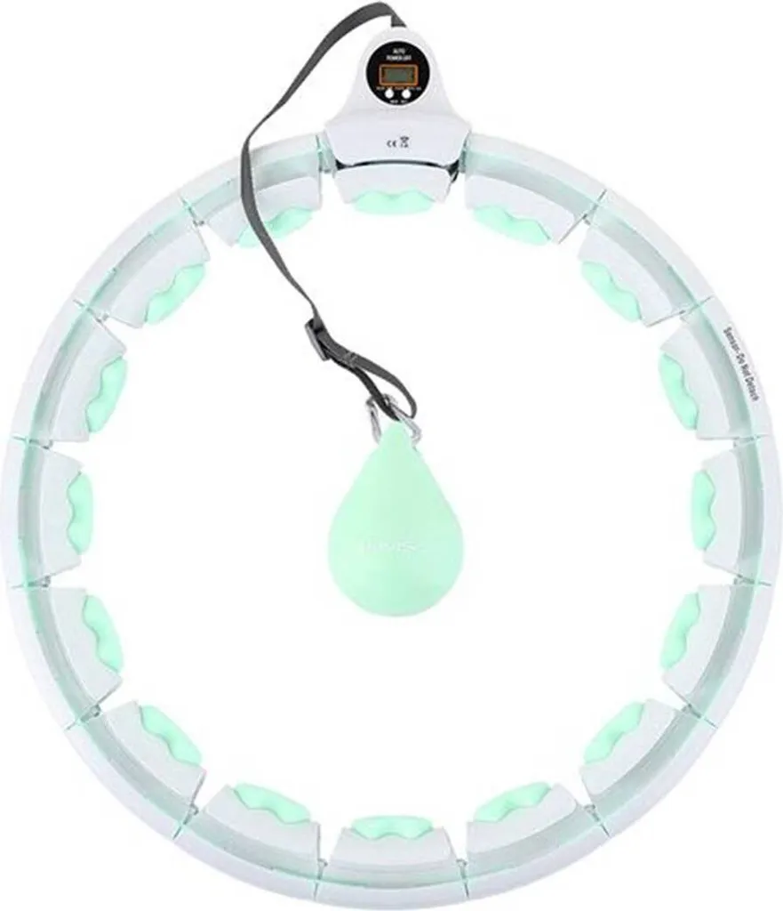 Hula Hoop avec Massage HMS HHW06 Intelligent et Lesté Ajustable Vert