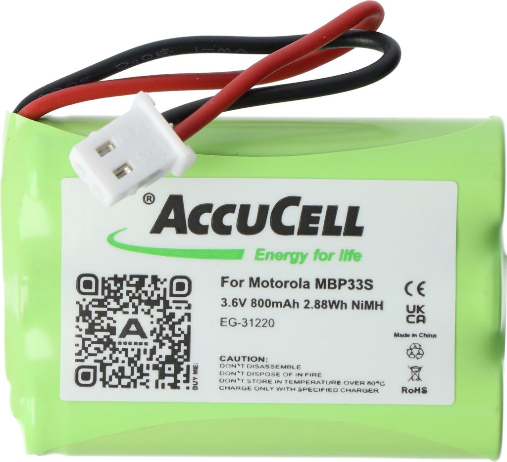 Akku passend für Motorola MBP33S, NiMH, 3,6V, min. 700mAh, 2,9Wh